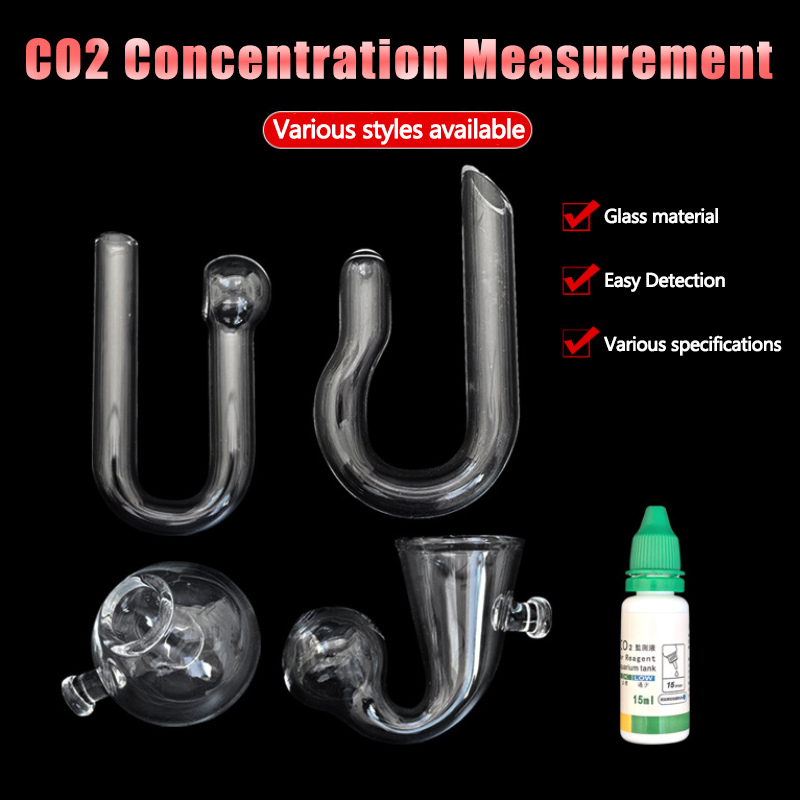 Glass Co2 Drop Checker - กระจายแก้ว CO2 DROP Checker Aquarium Hang