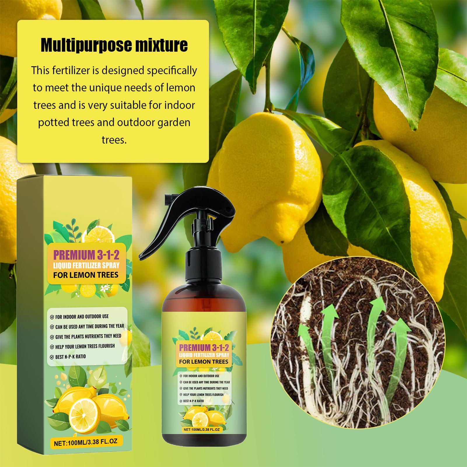 Liquid Fertilizer All In - ปุ๋ยน้ำอินทรีย์ 100 มล. สเปรย์บำรุงใบต้นมะนาว สูตรเข้มข้น สำหรับต้นส้มและมะนาวทุกชนิด