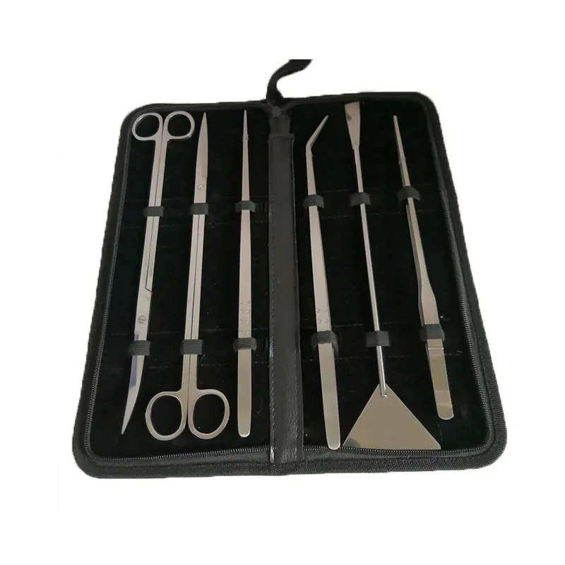 Planted Aquarium Cleaning Kit - Aquarium ชุดเครื่องมือแหนบกรรไกรสแตนเลสเครื่องมือทําความสะอาดพืชน้ํา Fish TANK Aquarium อุปกรณ์เสริม