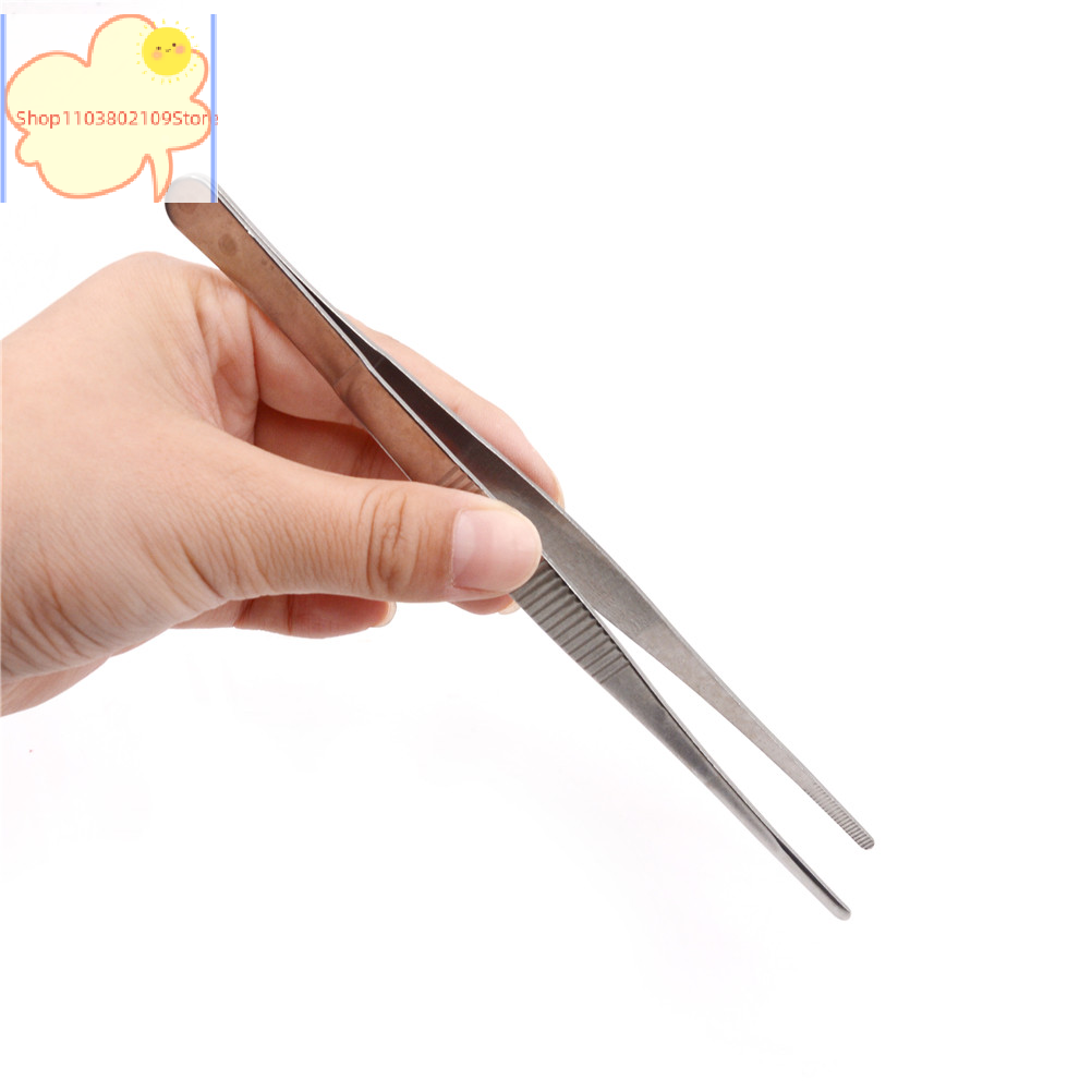 Planted Clip Tweezers - 【HT】【HT】อุปกรณ์ตกแต่งตู้ปลา คีมหนีบยาวตรง กรรไกรสแตนเลส