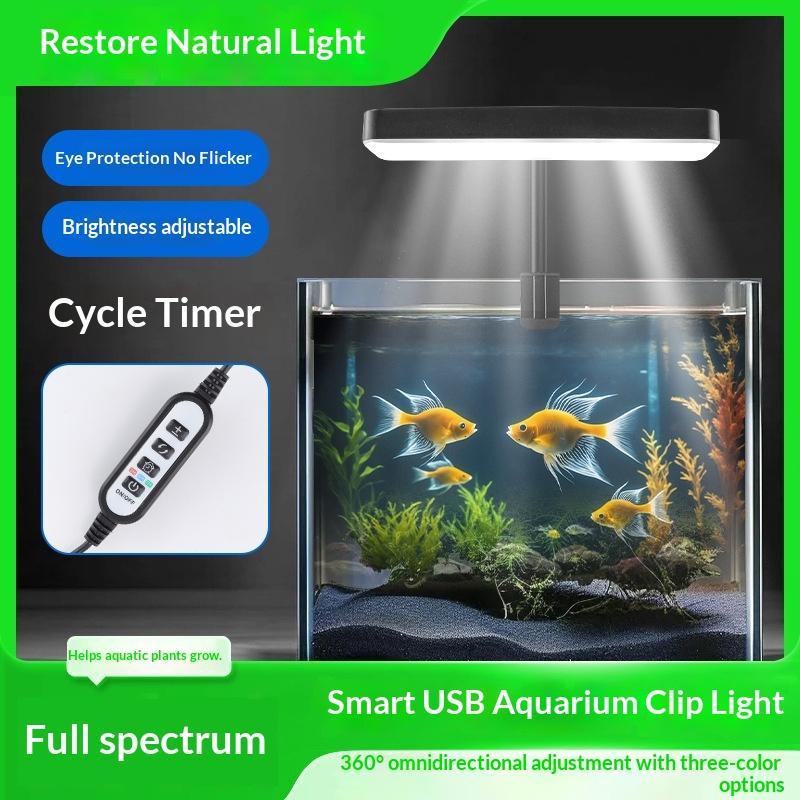 Planted Aquarium Cycling - ไฟ LED กันน้ำสำหรับตู้ปลา ปรับมุมได้ 360 องศา