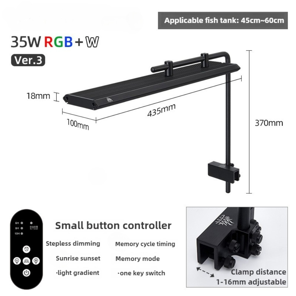 Planted Aquarium Cycling - LED Aquarium Light Sunrise Daylight Moonlight