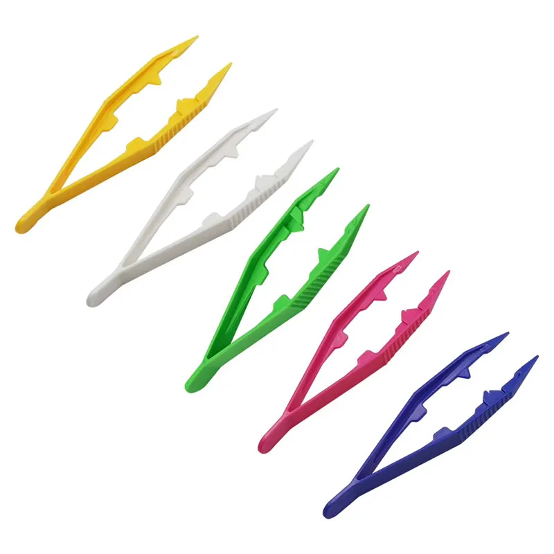 Planted Clip Tweezers - 1PC คลิปพลาสติกเด็ก DIY ของเล่นแหนบหัตถกรรมลูกปัด Handmade เครื่องมือสําหรับเด็กพืชแมลงศึกษาการเรียนรู้อุปกรณ์เสริม