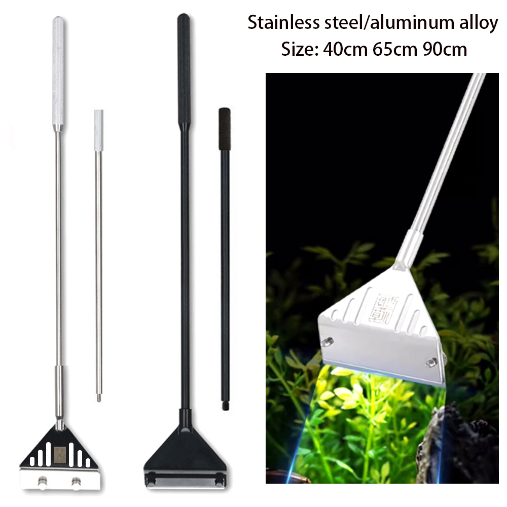 Planted Aquarium Cleaning Kit - Zrdr ชุดคิททำความสะอาดเครื่องมืออเนกประสงค์สำหรับตู้ปลาทำจากสแตนเลสสตีลใบมีดขูดสาหร่ายน้ำสำหรับพืชใช้ในน้ำทำความสะอาดหญ้า