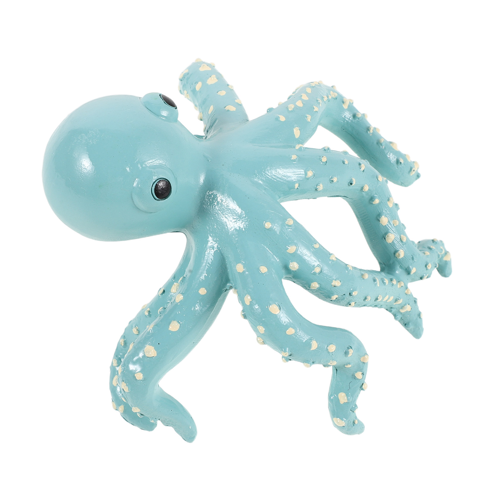 Aquarium Plant Octopus - รูปปั้นปลาหมึกเรซิ่นขนาดเล็ก หนวดยืดหยุ่น ตกแต่งกระถางต้นไม้ ตกแต่งตู้ปลา ของประดับตกแต่งสวนเทพนิยาย