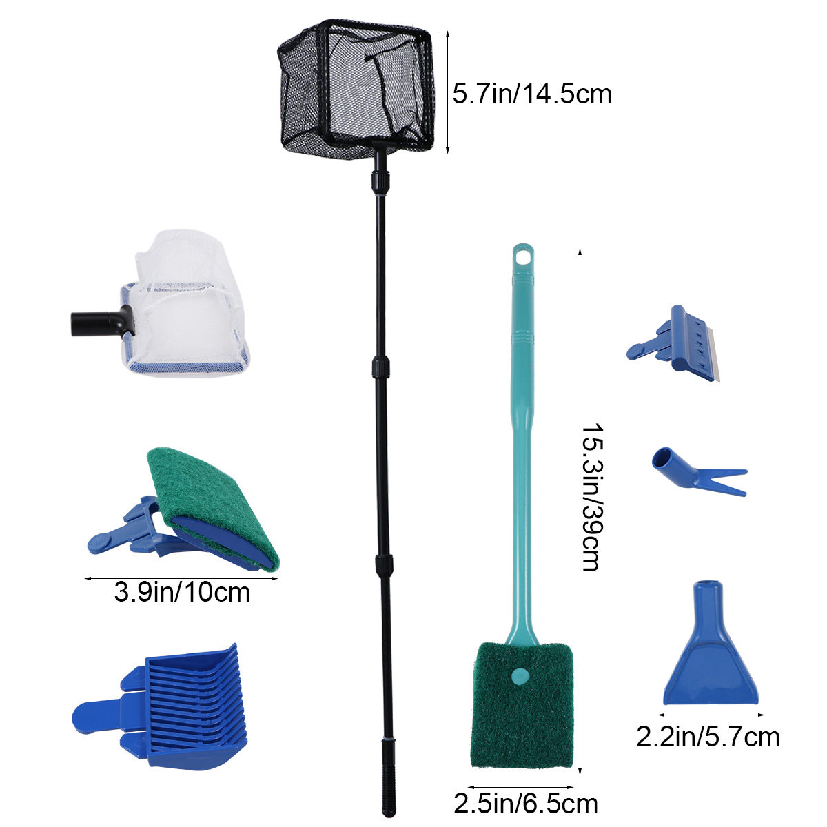 ชุดอุปกรณ์ทำความสะอาดตู้ปลา 6  - Planted Aquarium Cleaning Kit บทวิจารณ์และราคา