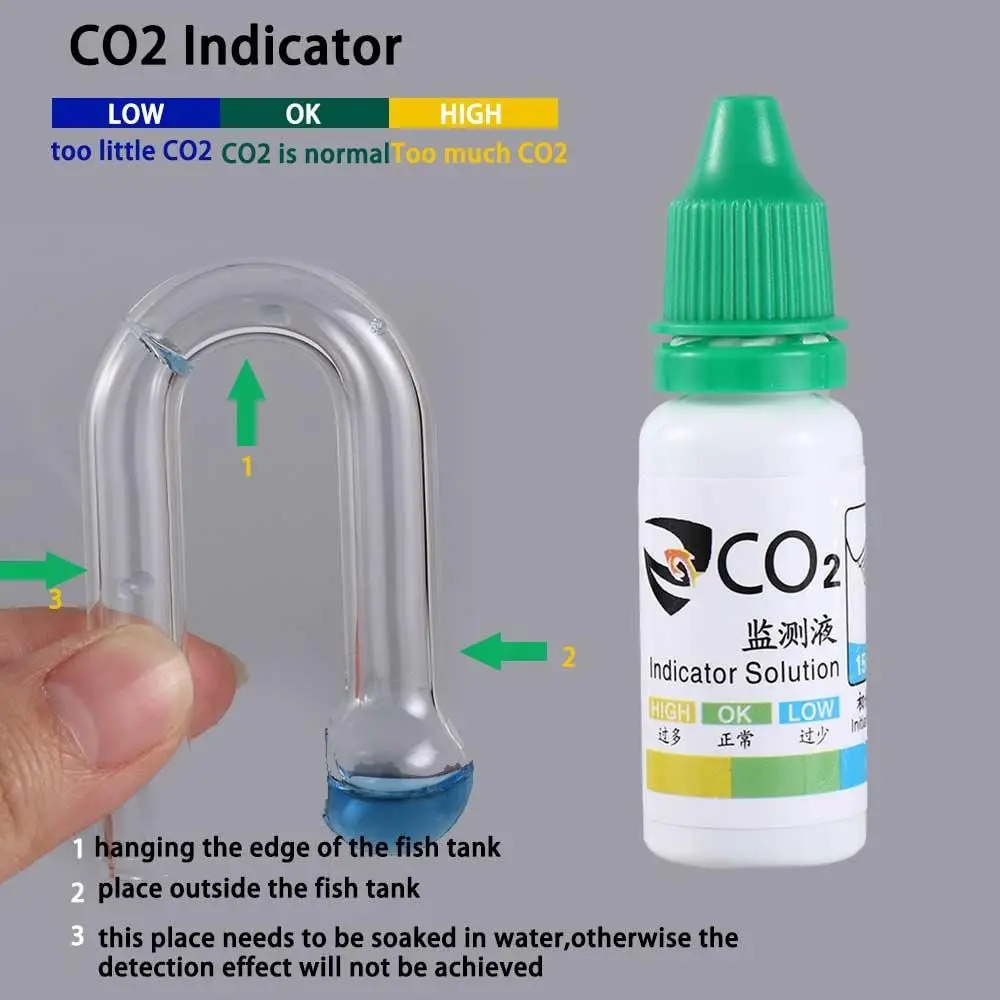 ตู้ปลาสำหรับพืชน้ำพร้อมตัววัดค - Glass Co2 Drop Checker บทวิจารณ์และราคา