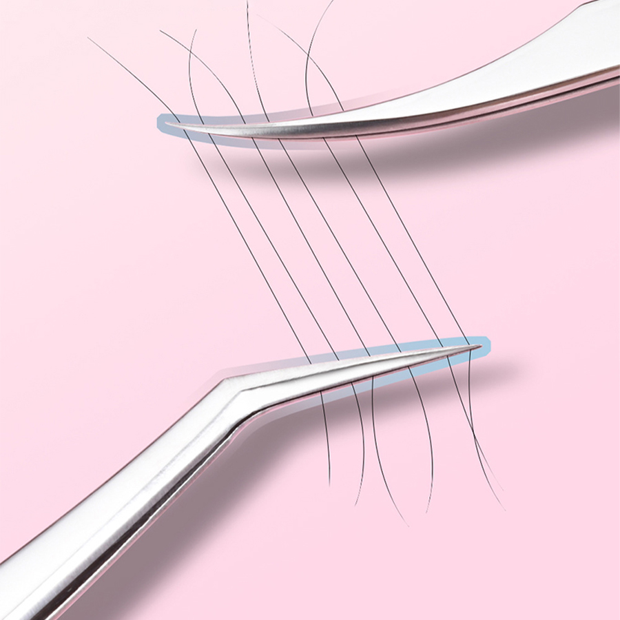 แหนบสแตนเลสสำหรับต่อขนตา  แบบห - Planted Clip Tweezers บทวิจารณ์และราคา