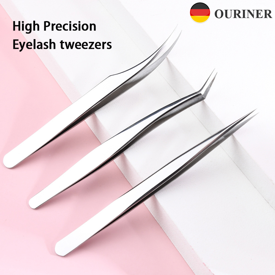 แหนบสแตนเลสสำหรับต่อขนตา  แบบห - Planted Clip Tweezers บทวิจารณ์และราคา