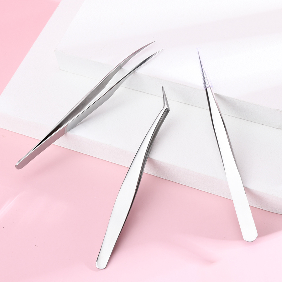 แหนบสแตนเลสสำหรับต่อขนตา  แบบห - Planted Clip Tweezers บทวิจารณ์และราคา
