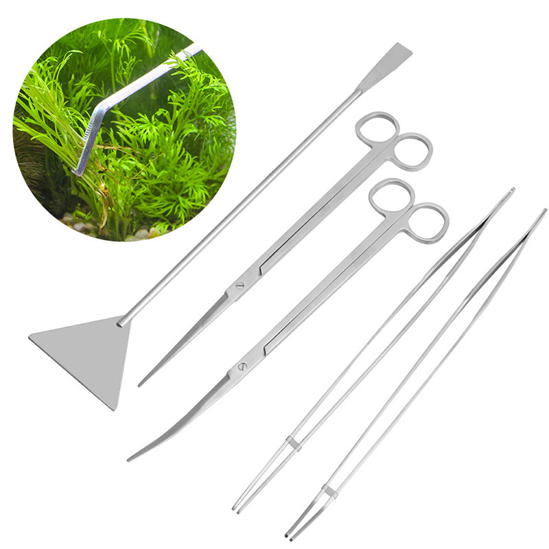 3/5 ชิ้น/เซ็ตชุดเครื่องมือทําค - Planted Aquarium Cleaning Kit บทวิจารณ์และราคา