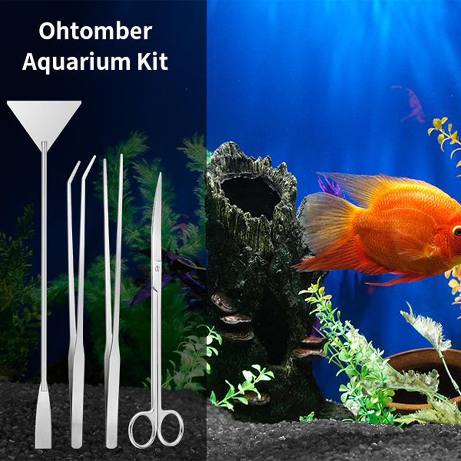 ชุดเครื่องมือตู้ปลา 4 ชิ้นชุดท - Planted Aquarium Cleaning Kit บทวิจารณ์และราคา