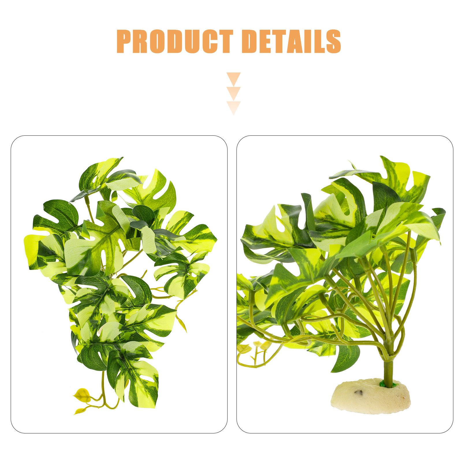 ต้นมอนสเตอร่าเรซินเสมือนจริงสำ - Aquarium Planted Tank บทวิจารณ์และราคา