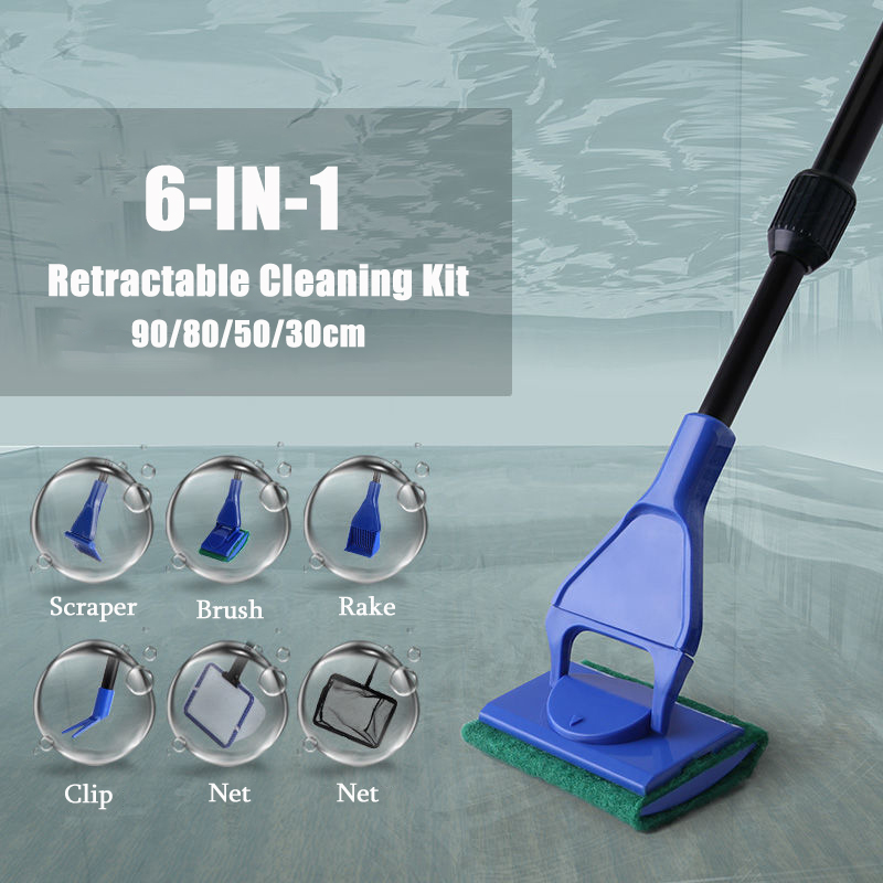 6-IN-1 Aquarium ชุดเครื่องมือท - Planted Aquarium Cleaning Kit บทวิจารณ์และราคา